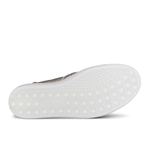 Women's ECCO Soft 7 Woven Slip-On 3.0 - Pure White Gold