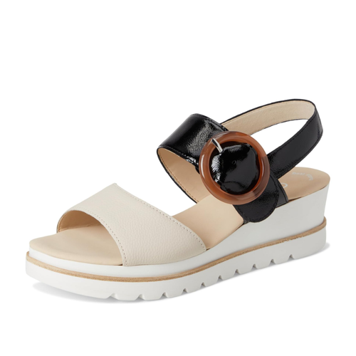 Women's Gabor Freya - Creme/Schwarz