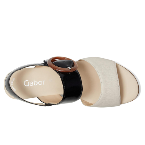 Women's Gabor Freya - Creme/Schwarz