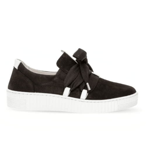 Women's Gabor Bow Sneaker Hannah - Schwarz/Weiss