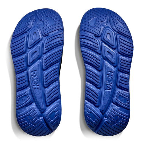 Women's HOKA Ora Recovery Slide 3 - Black/Ultramarine (BLTR)