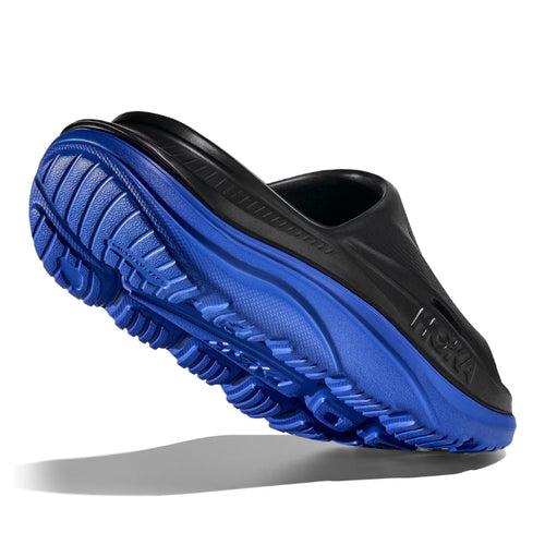 Women's HOKA Ora Recovery Slide 3 - Black/Ultramarine (BLTR)