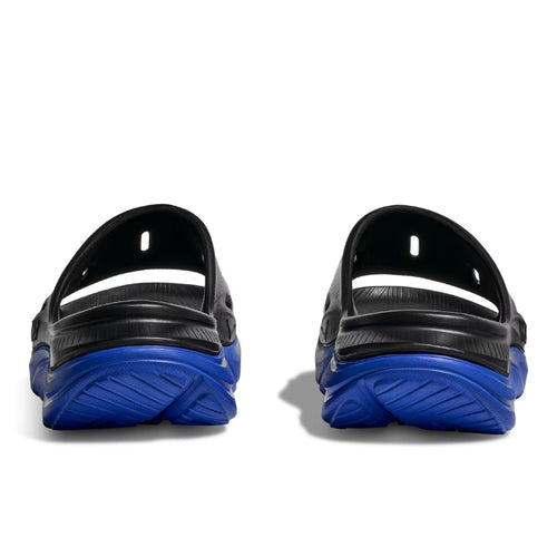 Women's HOKA Ora Recovery Slide 3 - Black/Ultramarine (BLTR)