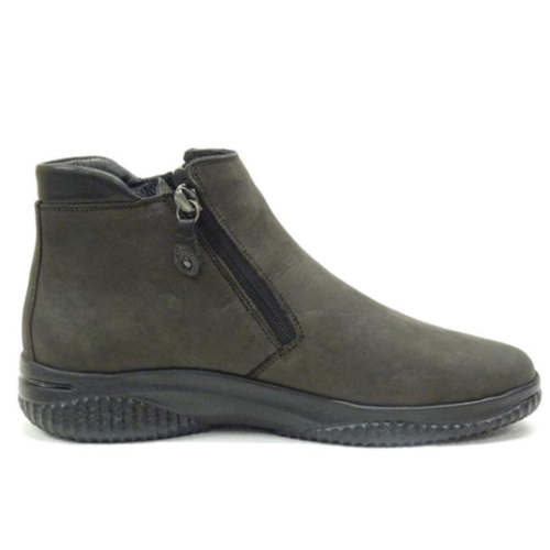 Women's Hartjes Ethno Boot Zip - Smoke/Schwarz