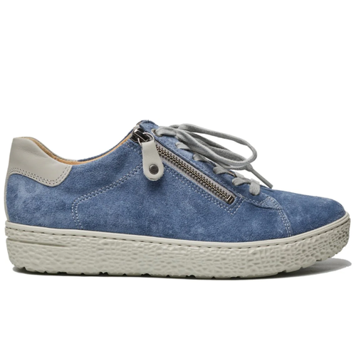Women's Hartjes Phil Zip Sneaker - Aqua/Aluminium