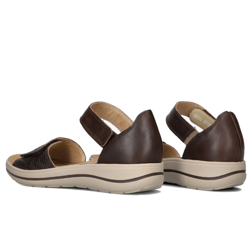 Women's Hartjes Pop Sandal - Dunkelbraun/Dunkelbraun