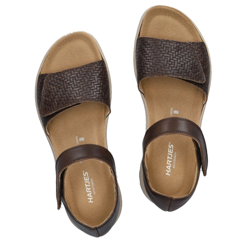 Women's Hartjes Pop Sandal - Dunkelbraun/Dunkelbraun