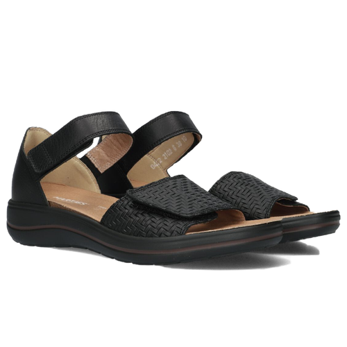 Women's Hartjes Pop Sandal - Schwarz/Schwarz