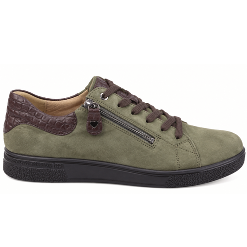 Women's Hartjes Sophie - Khaki/Dunkelbraun