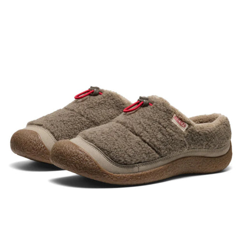 Women's KEEN Howser III Slide – Brindle/Brindle Sherpa Fleece
