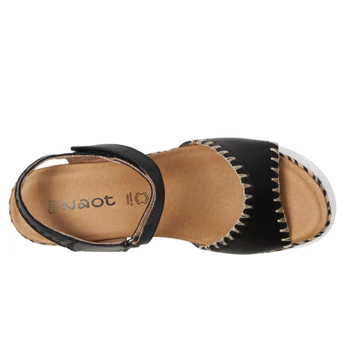 Women's Naot Blanes - Black Jet Leather