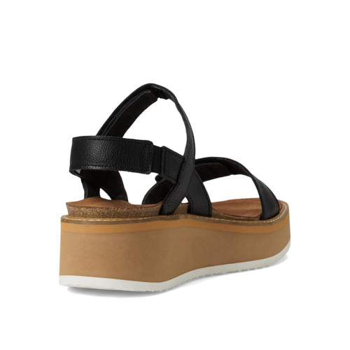 Women’s Naot Meringue – Soft Black Leather/Camel Sole