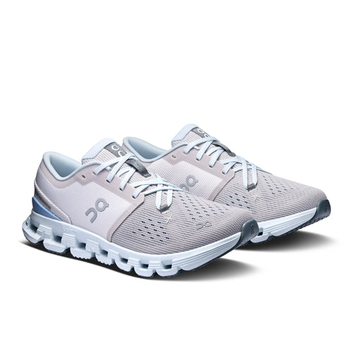 Women’s On Cloud X 4 – Silver/Chambray