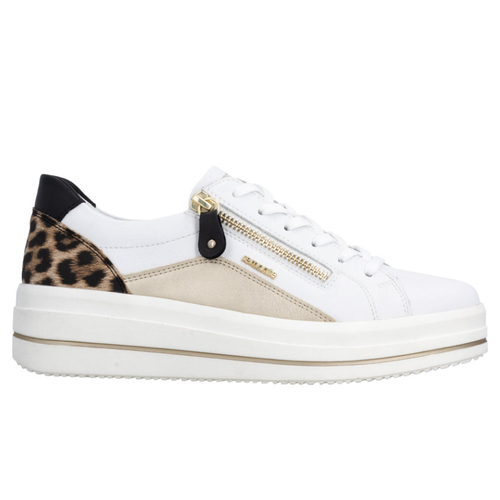 Women's Remonte Julika 01 - Weiss/Pale Gold/Natur/Schwarz