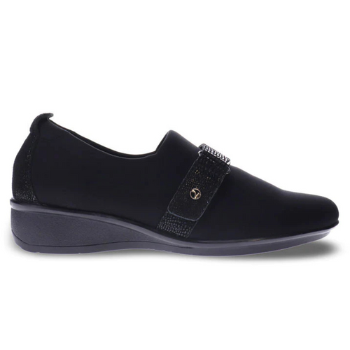 Women's Revere Genoa - Black/Black Lizard