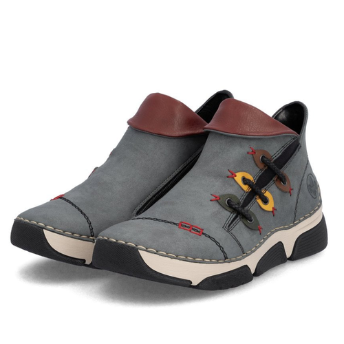Women's Rieker Angela 83 - Jeans/Forest/Honig