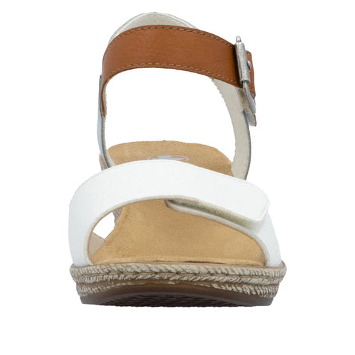 Women's Rieker Fanni 60 - Weiss/Cayenne/Ciel
