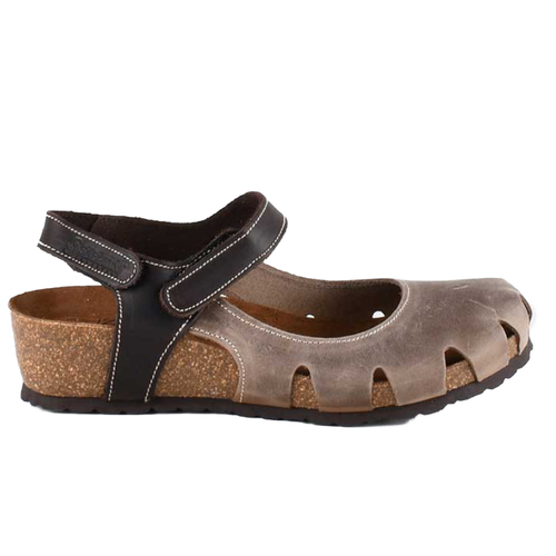 Women’s Sabatini 4009 Wedge Covered Toe Sandal – Fango/T.Moro