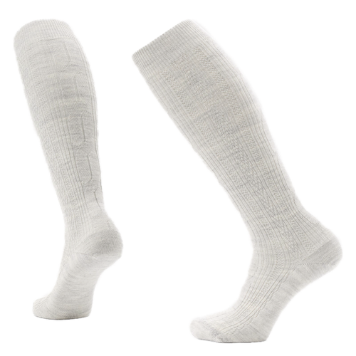 Women's Smartwool Everyday Cable Knee High Socks - Ash