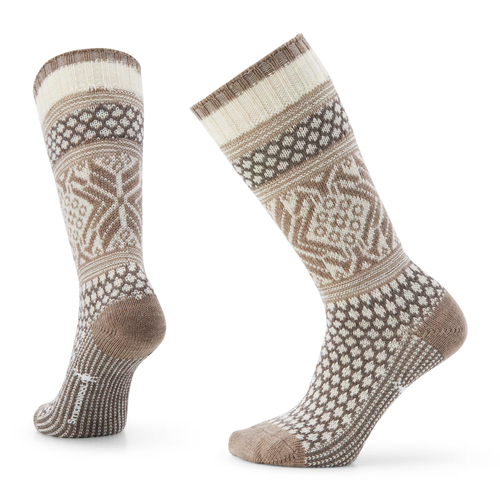 Women's Smartwool Everyday Cozy Popcorn Snowflake Crew Socks - Moonbeam
