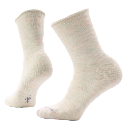 Women's Smartwool Everyday Roll Top Crew Socks - Moonbeam