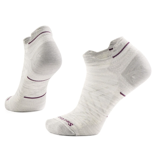 Women's Smartwool Run Zero Cushion Low Ankle Socks โ Ash