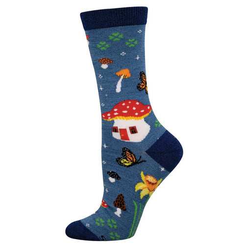 Women's Socksmith Magical Forest Bamboo Socks - Blue Heather