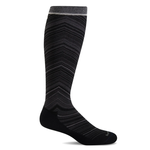 Women's Sockwell Full Flattery Moderate Graduated Compression Socks - Black