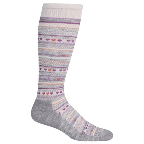 Women's Sockwell Heartlink Graduated Compression Socks - Light Grey