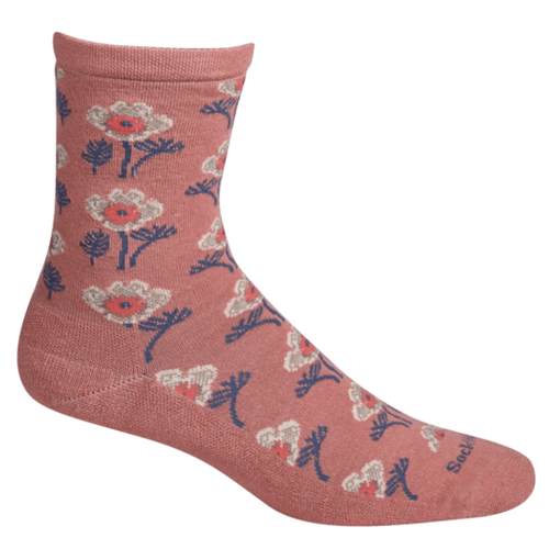 Women's Sockwell Poppy Essential Comfort Crew Socks โ Pink Clay