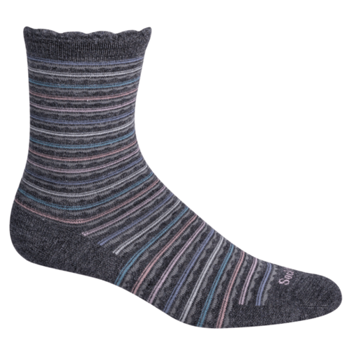 Women's Sockwell Scalloped Socks - Charcoal