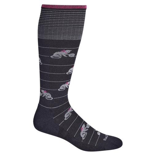 Women's Sockwell Playful Graduated Compression Socks - Black