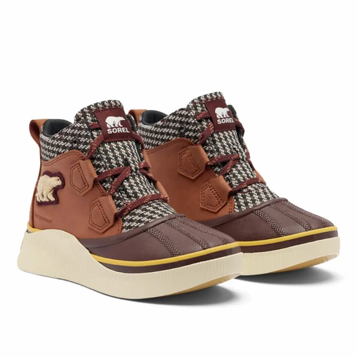 Women’s Sorel Out N About IV Classic Waterproof – Rustic Brown/Redwood