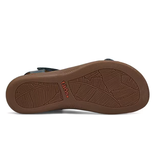 Women's Taos The Show Sandal - Petrol Blue Leather
