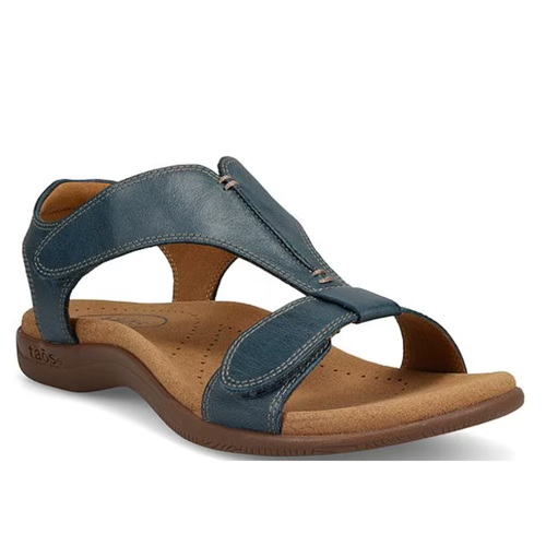 Women's Taos The Show Sandal - Petrol Blue Leather