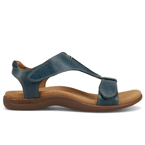 Women's Taos The Show Sandal - Petrol Blue Leather