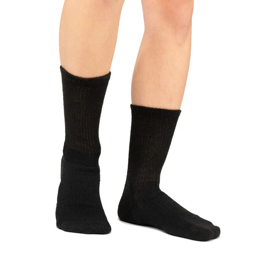 Women's Thorlo Moderate Cushion Crew Walking Socks - Black