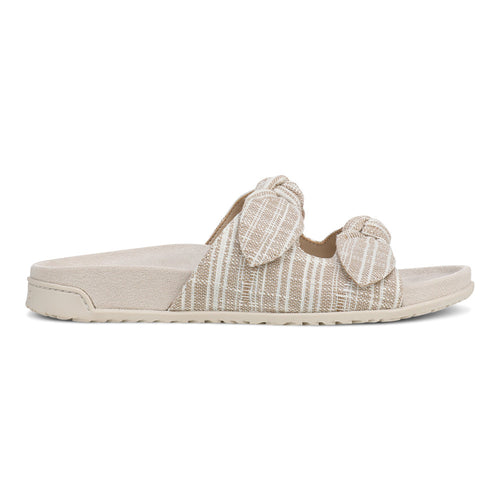 Women's Vionic Elara - Cream Stripe Canvas