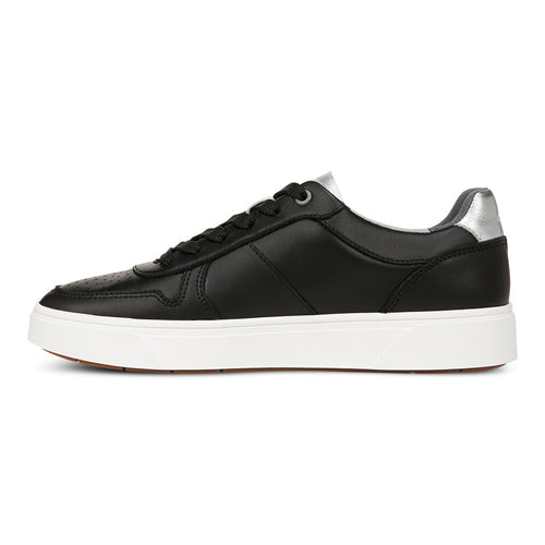 Women's Vionic Kimmie Court - Black/Silver Leather