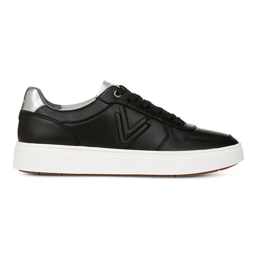 Women's Vionic Kimmie Court - Black/Silver Leather
