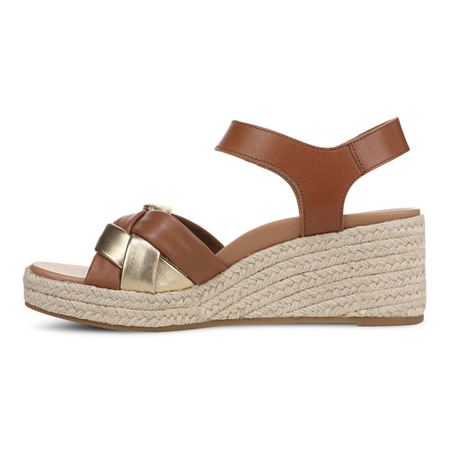 Women's Vionic Saratoga - Tan/Gold Leather