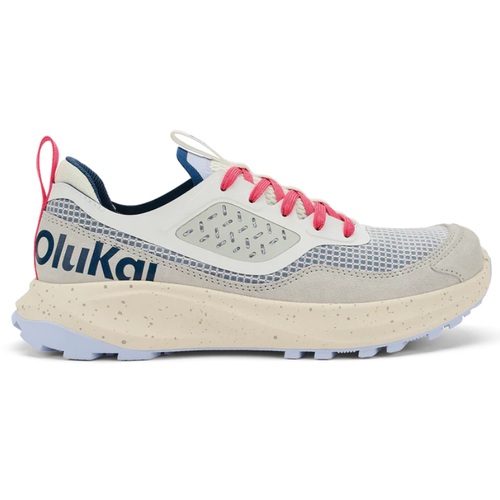 Women's OluKai Makiki – Bright White/Coastal Blue
