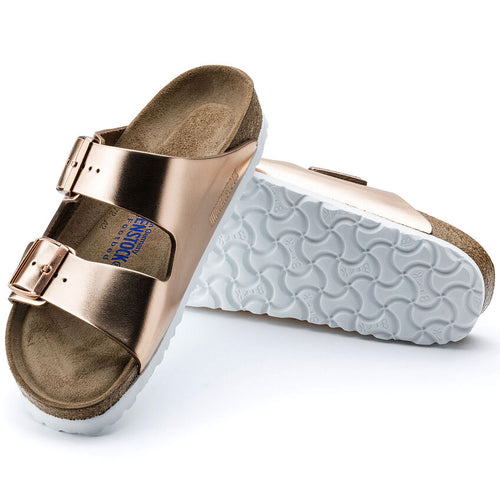 Women's Birkenstock Arizona Soft Footbed – Metallic Copper
