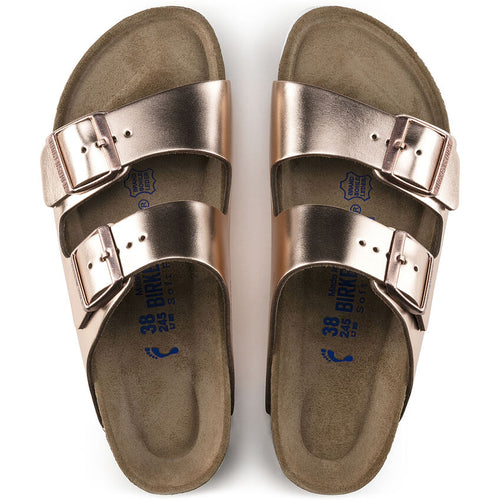 Women's Birkenstock Arizona Soft Footbed – Metallic Copper