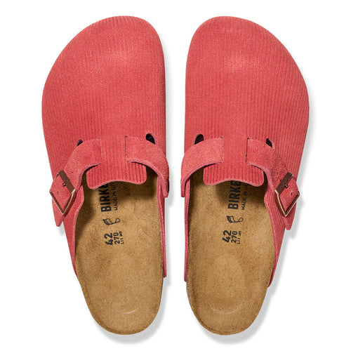 Women’s Birkenstock Boston Corduroy – Sienna Red