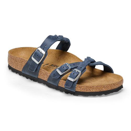 Women’s Birkenstock Franca Braid – Navy Oiled Leather