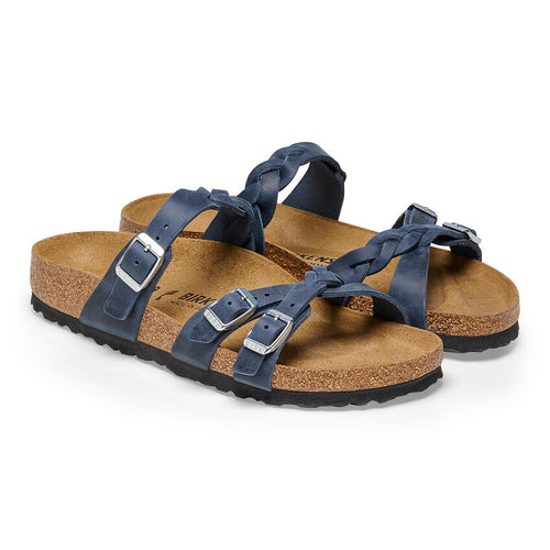 Women’s Birkenstock Franca Braid – Navy Oiled Leather