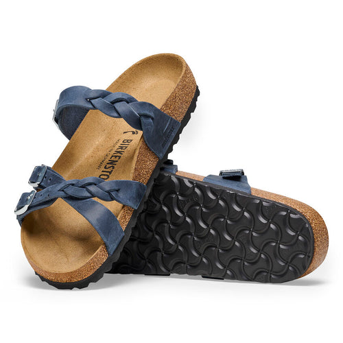 Women’s Birkenstock Franca Braid – Navy Oiled Leather