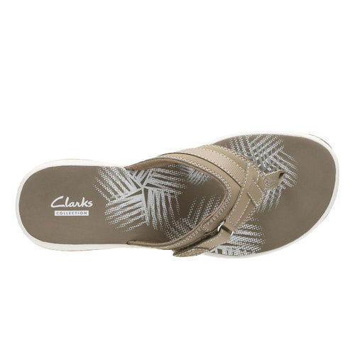Women's Clarks Breeze Sea - Taupe Synthetic