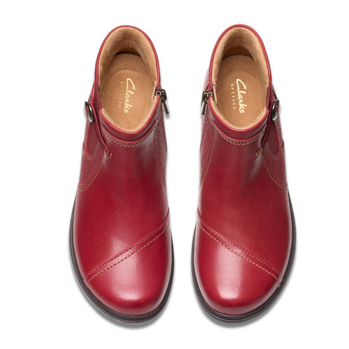 Women’s Clarks Certina Joy – Red Leather